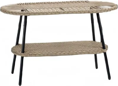 Produktbild von Couchtisch Luxus Möbel Terrasse Design Hochwertig Rattan Oval Modern Möbel