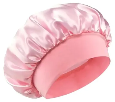 Produktbild von Satin Schlafhaube - 1 Stück - Haarnetz - Schwarz