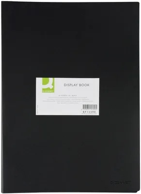 Produktbild von Q-Connect KF15390 Sichtbuch - A3, 20 Hüllen, schwarz