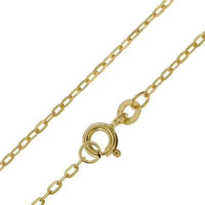 trendor 51862 Halskette Gold 333/8K Flachanker-Design 1,3 mm Breite 1