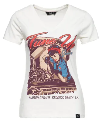 Produktbild von Queen Kerosin T-Shirt - Tune Up Weiß L