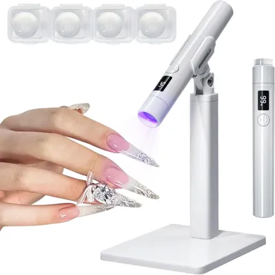 Produktbild von UV LED Nageltrockner kabellos, Mini Gel Nägel Lampe mit 45/60s Timer, schnell aushärtend für professionelle Nagelstudio Anwendung