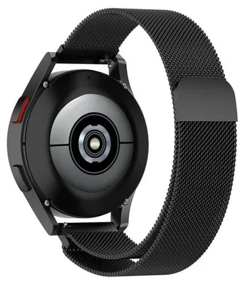 Produktbild von By Qubix passend für Garmin Venu 4 - 45 mm - Milanaise-Armband - Schwarz