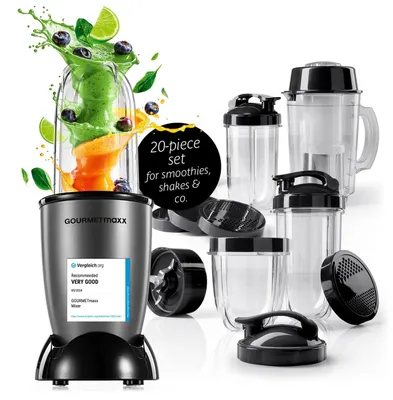 Productafbeelding van GOURMETmaxx Mr. Magic Power 400 Pro met accessoireset XL - Voor shakes, smoothies en meer.