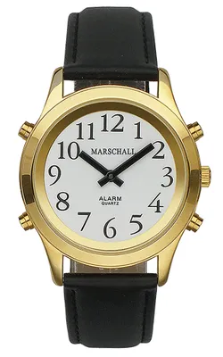 Produktbild von Marschall TALKING WATCH > Herrenuhr Ø 39mm | Weckfunktion | Leder