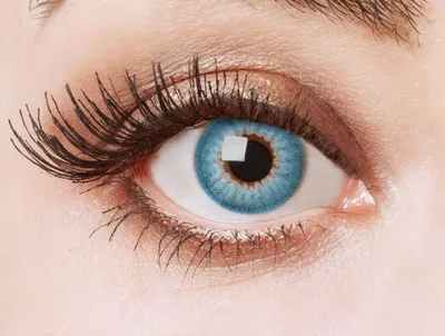 Produktbild von aricona Natürliche Blaue Jahreslinsen Weiche Farbige Kontaktlinsen Farbig blau