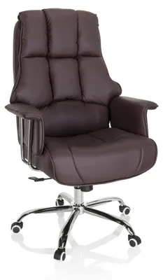 Obrázek produktu pro hjh OFFICE Profesionální manažerská židle COMMANDER Ergonomická kancelářská židle s područkami Otočná židle ze syntetické kůže pro kancelář, domácnost