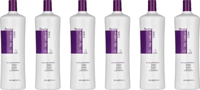 Produktbild von Fanola No Yellow Violett Shampoo für blondes Haar, neutralisiert Gelbstich, 6x1000 ml