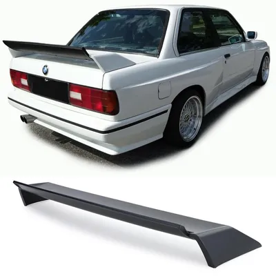 Passend für BMW 3er E30 82-92 Heckspoiler Heckflügel Evo Sport Optik aus ABS in der Farbe von Carparts-Online GmbH
