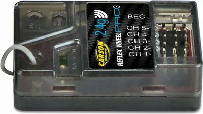 Produktbild von Carson Empfänger Reflex Wheel PRO 3 2.4 GHz 4 Kanal BEC Ergänzungsempfänger