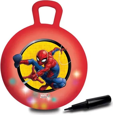 Produktbild von Springball, LEXIBOOK Spider-Man, 45 cm, Leuchteffekte, Sicher für Kinder
