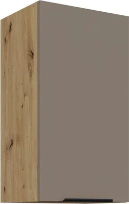 Obrázek produktu pro Horní kuchyňská skříňka LUNARA - šířka 40 cm, tmavě béžová / dub artisan