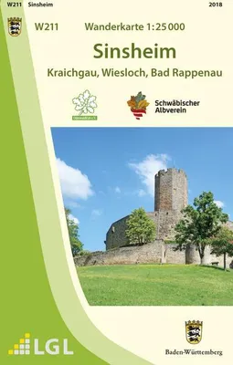 Obrázek produktu pro Turistická mapa 1:25 000 Sinsheim