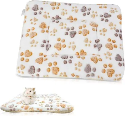 Productafbeelding van Zacht en Warm Hamsterbed 37 x 30 cm - Wasbaar Pluche Matje voor Hamsters, Konijnen en Chinchilla's