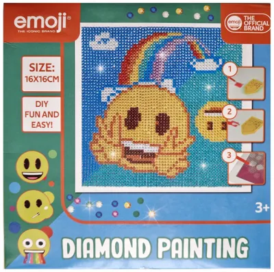 Produktbild von Durabo Emoji Diamond Painting Kreativ-Set für Kinder
