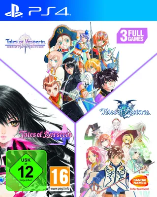 Produktbild von Tales of Trilogy PS4 Playstation 4 Vesperia + Berseria + Zestiria