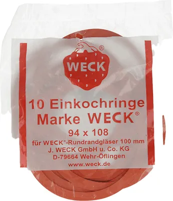 Produktbild von Weck® 10er Einkochringe 94x108 mm