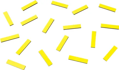 Produktbild von Magnetische Abschnitte 40x9x2mm VE=18 Stück zitrone