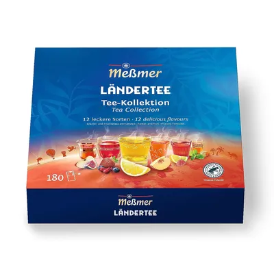 Produktbild von Meßmer Ländertee Collection Box 180 Teebeutel 12 Sorten 435g