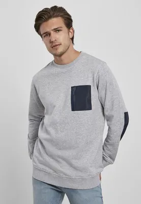 Zdjęcie produktu dla Urban Classics Military Crew szary/granatowy - M