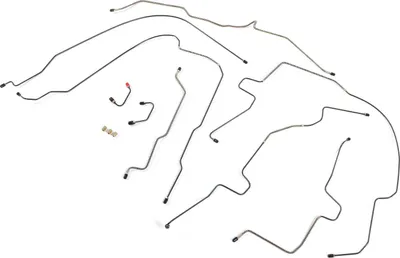 Immagine prodotto di Set tubi freno in acciaio inox SJPB9701, kit completo preformato per Wrangler Tj dal 1997 al 2006