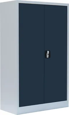Produktbild von LÜLLMANN Stahlschrank 530298 anthrazit, lichtgrau 80,0 x 38,3 x 120,0 cm, aufgebaut