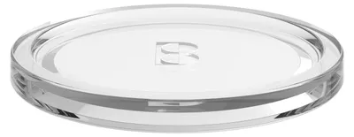 Imagen del producto de Posavasos de vidrio, redondo, 110 mm, transparente (marca Bolsius)