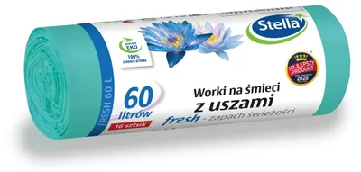 Obrázek produktu pro Odpadkové pytle Stella 60 litrů 16 kusů s uchy