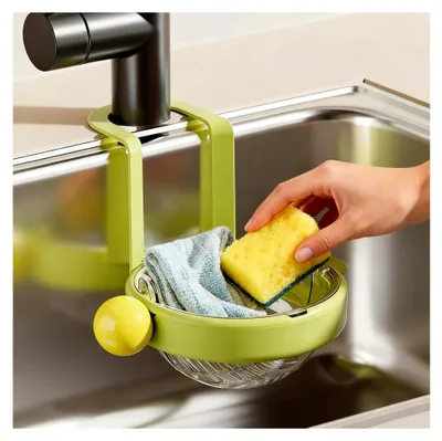 Produktbild von Automatischer Abflusskorb für die Spüle, 20,3 x 17,2 x 3,5 cm, Nudelsiebkorb für Obst und Gemüse