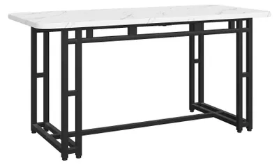 Zdjęcie produktu dla Stół jadalny, nowoczesny design, wytrzymała metalowa rama, 80 x 140 cm – sam stół