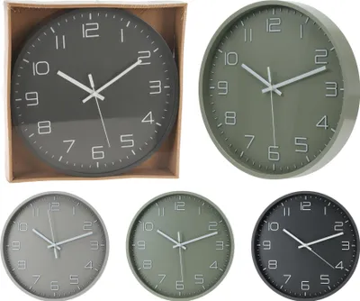 Produktbild von Wanduhr grau grün oder anthrazit Ø 30 cm sortiert