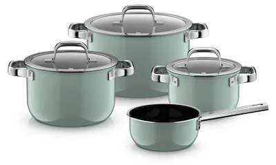 Produktbild von WMF Fusiontec Mineral Pro, Topf-Set, 4-teilig, Eucalyptus Haze 3201114166 4000530760623