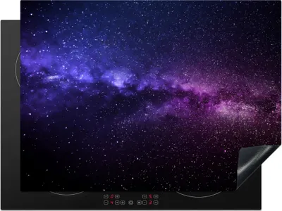 Produktbild von KitchenYeah© Herdabdeckplatte Sternenhimmel - Nacht - Weltraum , 70x52cm, Küche Deko, Glaskeramikkochfeld Herdabdeckung, Abdeckplatte fùr Kochfeld