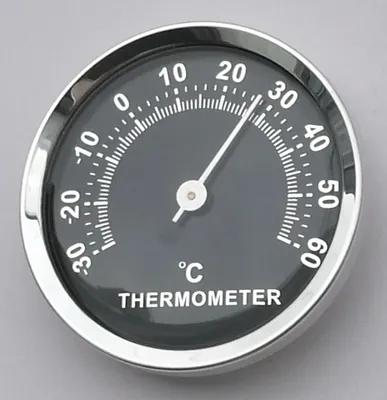 Produktbild von Mini Auto Thermometer 58mm - Analoge mechanische Temperaturanzeige mit Aufkleber