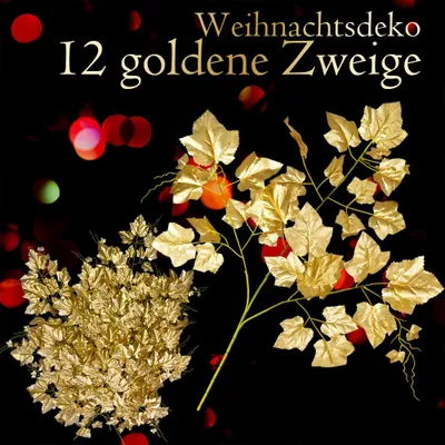 Immagine prodotto di Artificiale Rametti Di Vite Oro Decorazione 70 cm 12 Pezzi Decovego