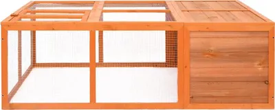 Obrázek produktu pro vidaXL Zahradní klec pro zvířata 150x100x50 cm Masivní jedlové dřevo