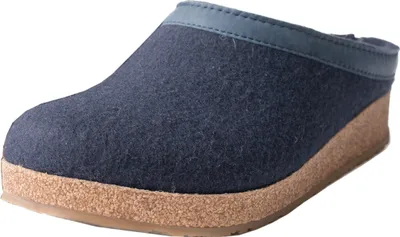 Produktbild von Haflinger Damen Herren Hausschuh Pantoffel Wolle Grizzly Torben 713001, Größe:40 EU, Farbe:Blau