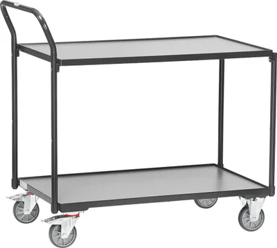 Produktbild von fetra 2740/7016, Sperrholz, Stahl, Regalwagen, Grau, 300 kg, 4 Rad/Räder, 12,5 cm