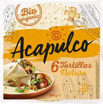Produktbild von Tortilla Wraps - Natur 6 Stück 240g