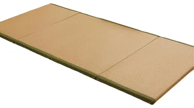 Image de Tapis japonais en tatami, en rotin et en coton