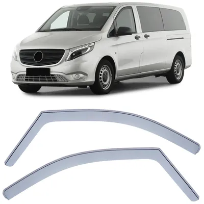 Für Mercedes V-Klasse Vito W639/2 W447 2014- Windabweiser Regenabweiser Schwarz in der Farbe Schwarz von Carparts-Online GmbH