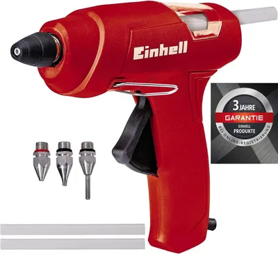 Produktbild von Einhell Heißklebepistole TC-GG 30,inkl.Standard-,Flach-, Verlängerungsdüse, 3 Klebestifte