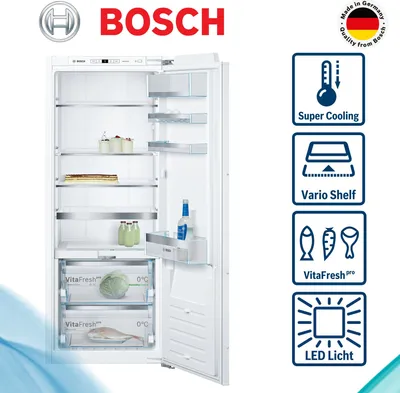 Produktbild von Bosch KIF51AFE0 Serie 8 Einbau-Kühlschrank / E / 140 cm Nischenhöhe / 139 kWh/Jahr / 220 L / VitaFresh pro / VarioShelf