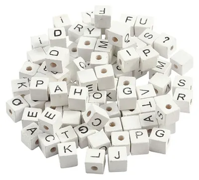 Produktbild von Creativ Company Letter Perlen White A-Z, 92st.