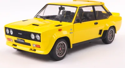 Image de Solido Modèle réduit de voiture échelle 1:18 Fiat 131 Abarth jaune 1980 S1806006