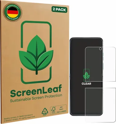 Produktbild von 2x ScreenLeaf Schutzfolie für Motorola Razr 60 Displayschutz Display Schutz Folie Klar Transparent