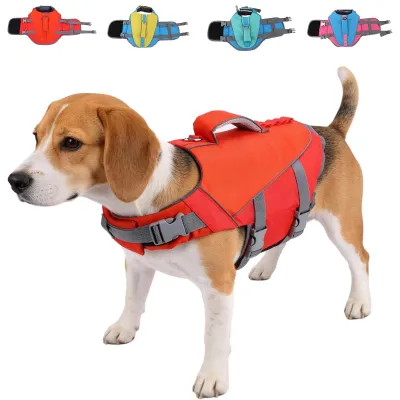 Schwimmweste für Hunde, XL, reflektierend, verstellbar, Auftriebshilfe