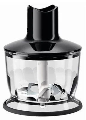 Produktbild von Braun MQ 30, Mixer-Schneidebehälter, 0,5 l, Edelstahl, Schwarz, MultiQuick 3 / MultiQuick 3 Vario / MultiQuick 5 / MultiQuick 5 Vario / MR5 series / MultiQuick 7..., Bisphenol A (BPA)