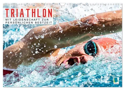 Produktbild von Triathlon: Mit Leidenschaft zur persönlichen Bestzeit (Wandkalender 2027 DIN A3 quer), CALVENDO Monatskalender