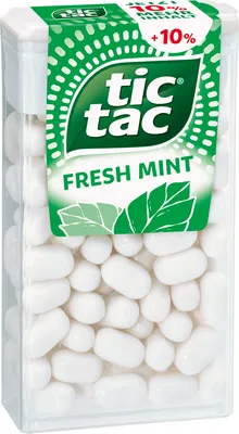 Obrázok produktu pre tic tac Fresh Mint Peppermint Dragees mätový osviežujúci 54g